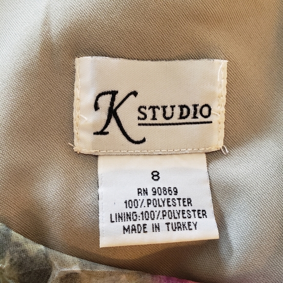 💚K Studio Women's Multi Colored Floral Dress & Jacket Size 8💚 - Picture 6 of 7